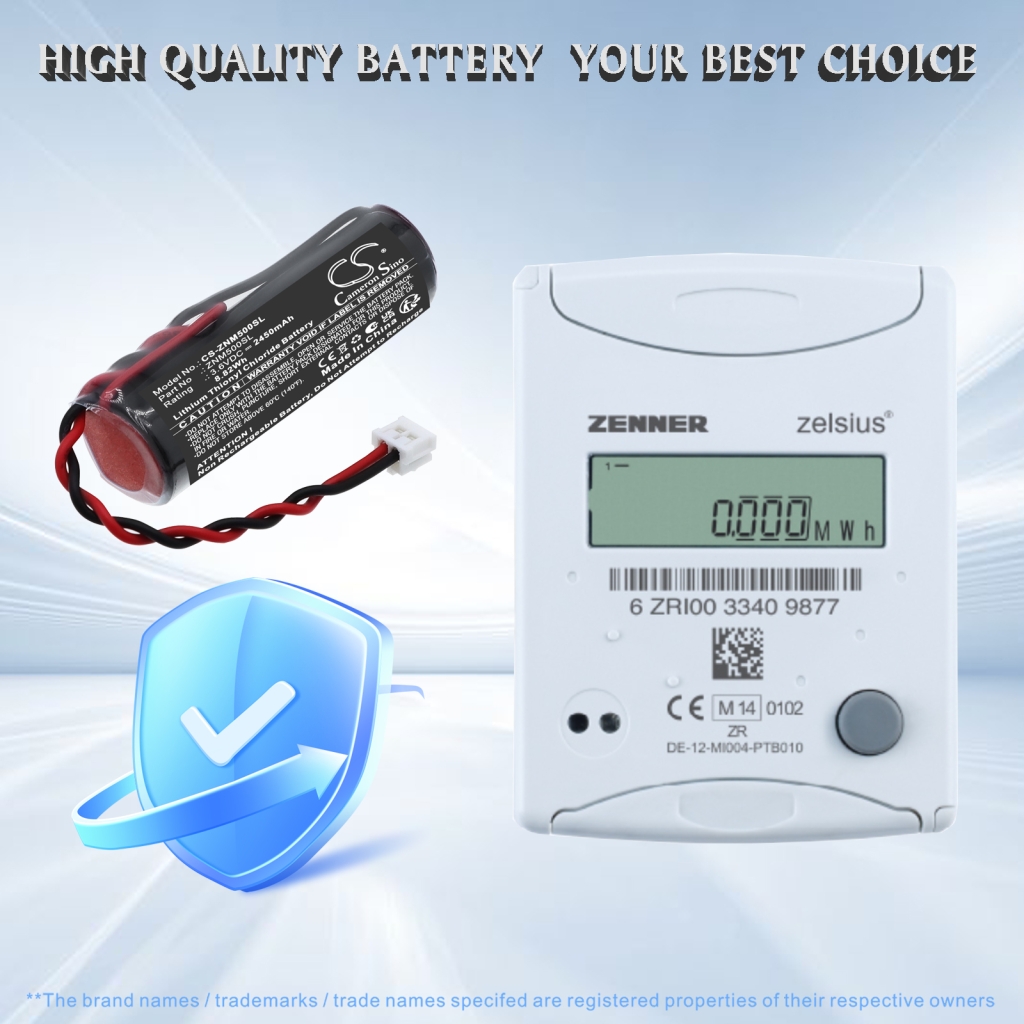 Baterie kompatibilní s Zenner CS-ZNM500SL