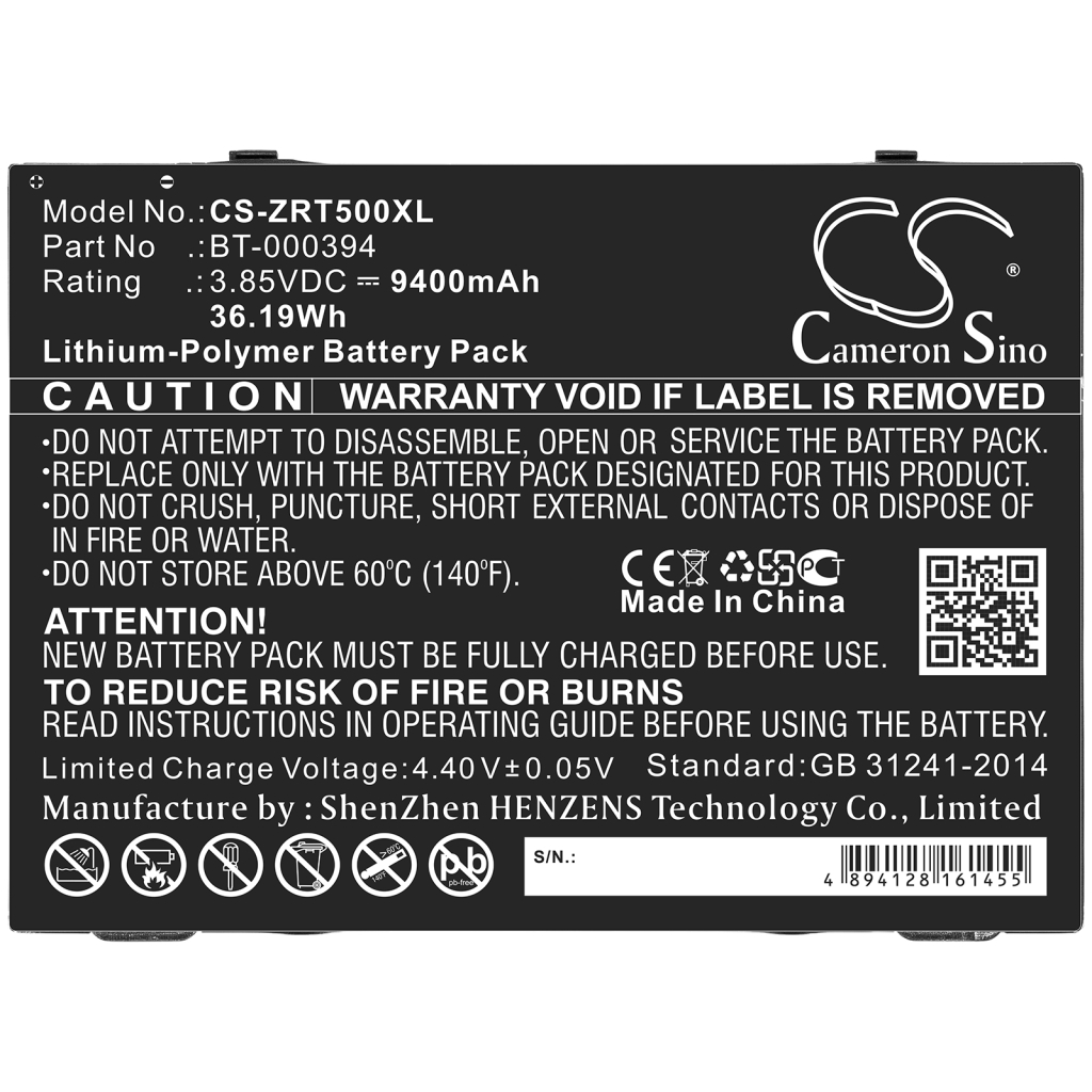 Batéria pre tablet Zebra CS-ZRT500XL