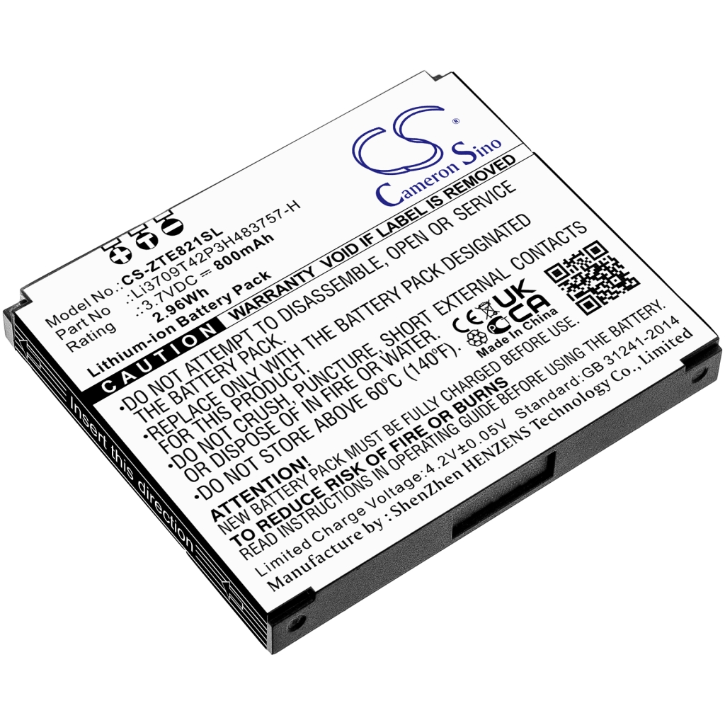 Batérie pre mobilné telefóny ZTE CS-ZTE821SL