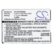 CS-ZTF850SL<br />Batérie pre   nahrádza batériu Li3707T42P3h513651