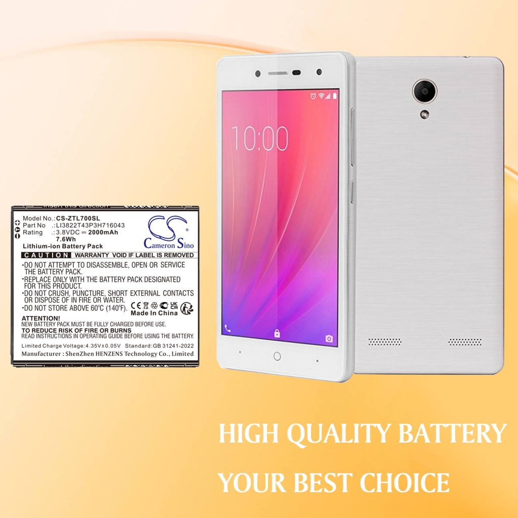 Baterie do mobilů ZTE CS-ZTL700SL