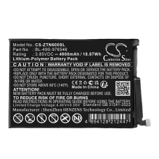 Kompatibilní náhrada baterie za ZTE BL-49S-976546