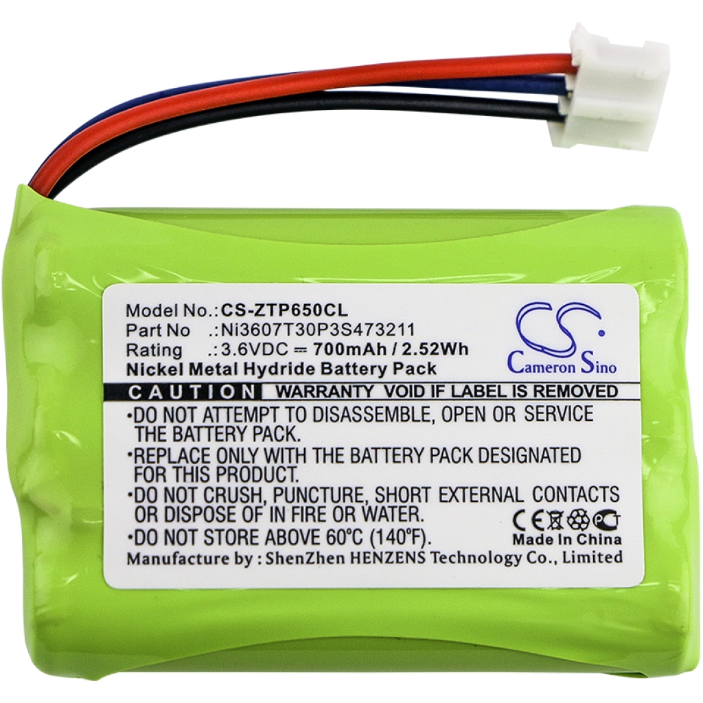 Batéria pre bezdrôtový telefón ZTE CS-ZTP650CL