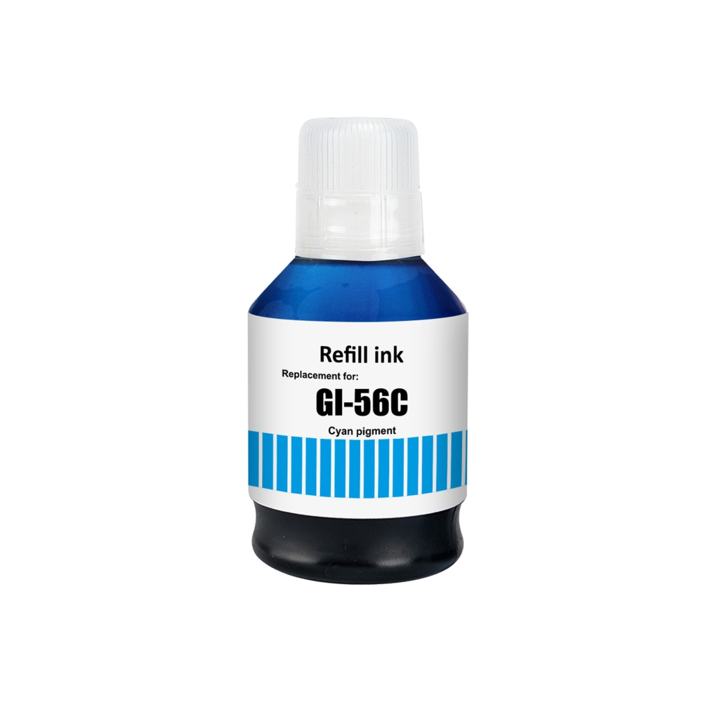 Kompatibilní s Canon GI-56C / 135ml Atrament Azurová (Tlačový atrament)